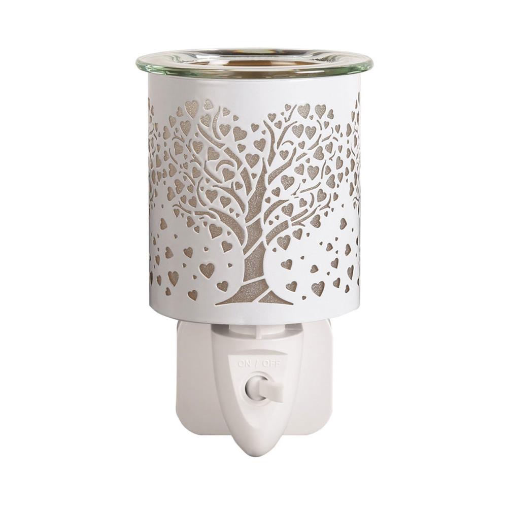 Aroma White & Gold Heart Tree Plug In Wax Melt Warmer Extra Image 1